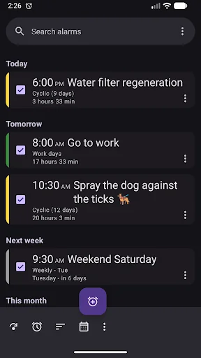 Alarm Clock: Calendar & Tasks