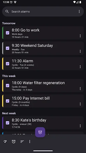 Alarm Clock: Calendar & Tasks screenshot 1