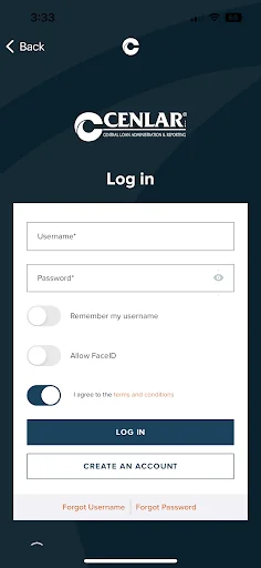 Cenlar Mobile™ screenshot 2