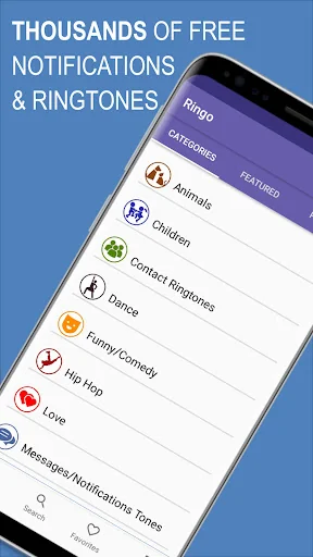 Ringo Ringtones Notifications screenshot 1
