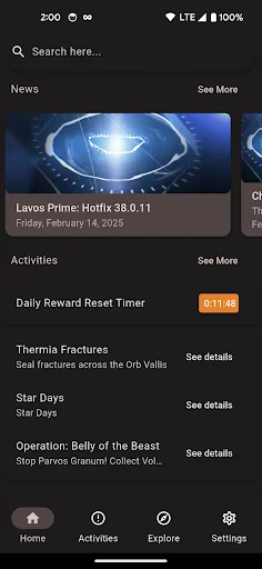 Cephalon Navis - Warframe hub screenshot 1