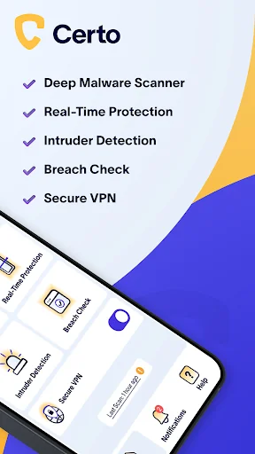 Certo: Anti Spyware & VPN screenshot 2