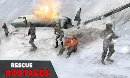 Snow Commando Shooting Games