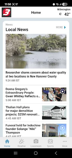WXXV News 25 screenshot 2