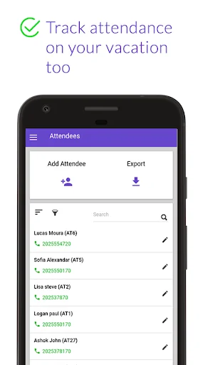 Checkin QR Attendance tracker screenshot 2