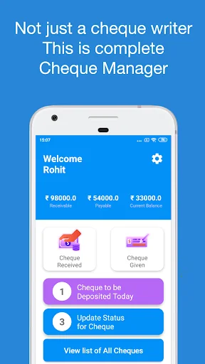Cheque Book Manager - Write, P