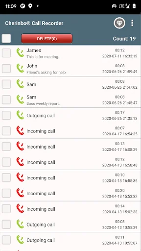 Call Recorder by Cherinbo screenshot 2