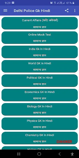 CHHOKER: NCERT 6-12 MCQ Hindi