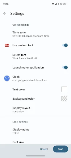 Simple World Clock Widget