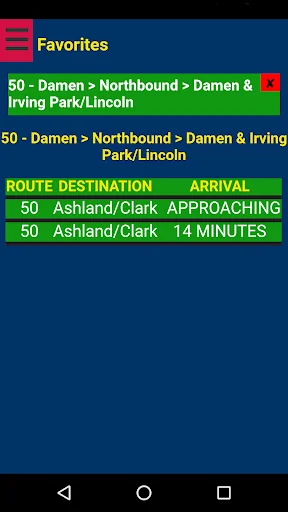 Chicago CTA Bus Tracker screenshot 1
