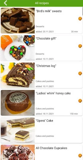 Chocolate recipes screenshot 3