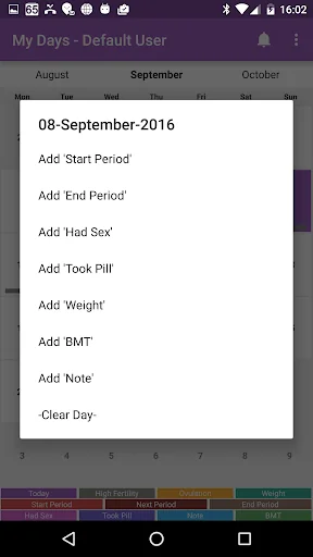 My Days - Ovulation Calendar & screenshot 2