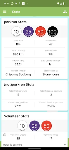 parkrunner: weekly 5k results screenshot 4