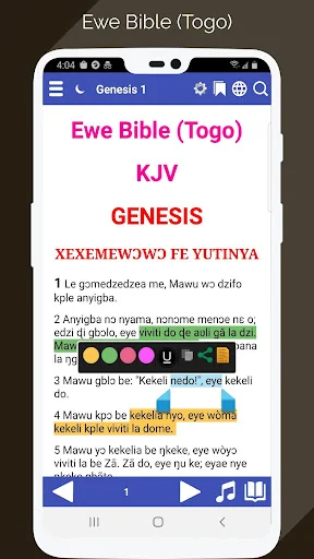 Ewe Bible: (Togo) & Audio screenshot 1