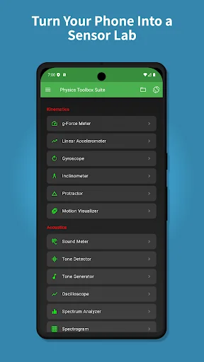 Physics Toolbox Sensor Suite