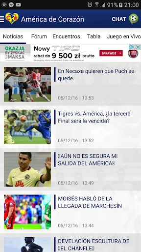 América de Corazón screenshot 1