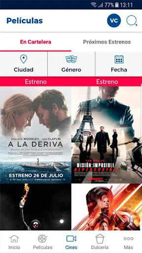 Cineplanet Chile screenshot 1