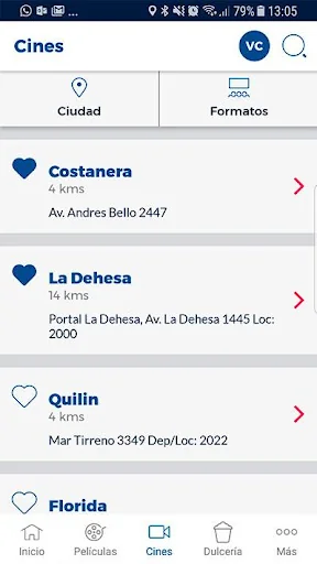 Cineplanet Chile screenshot 2
