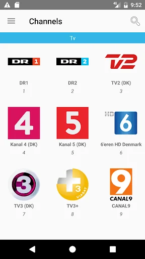 TV listings Denmark Cisana TV+