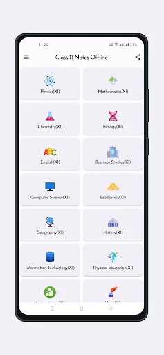 Class 11 Notes Offline screenshot 1