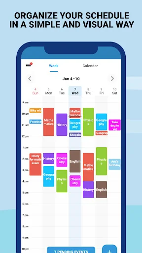 Student Calendar - Timetable