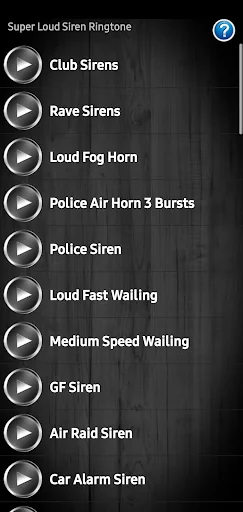 Super Loud Siren Ringtones screenshot 1