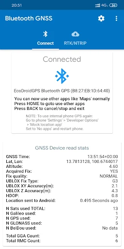 Bluetooth GNSS