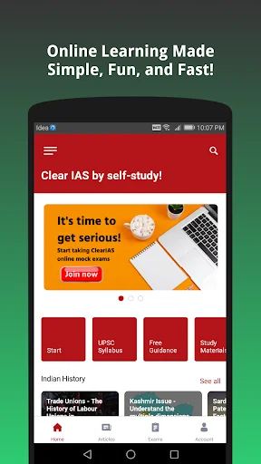 ClearIAS Learning App for UPSC