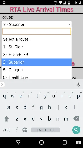 Cleveland RTA Bus Tracker screenshot 2