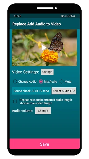Replace Add Audio to Video screenshot 3