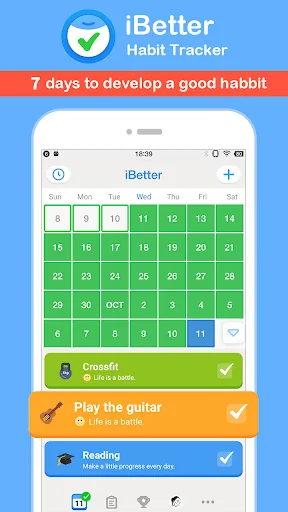 iBetter · Habit Tracker screenshot 1