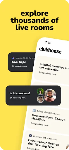 Clubhouse screenshot 1