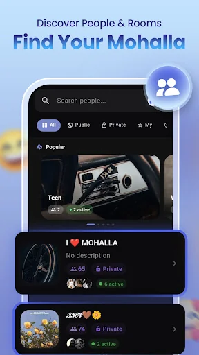 Mohalla - Games & Voice Chat screenshot 1