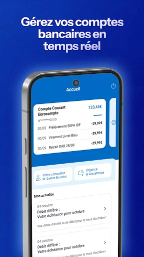 Crédit Mutuel, Banque en ligne screenshot 1
