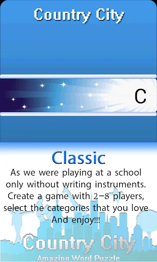 Country City - Words Puzzle