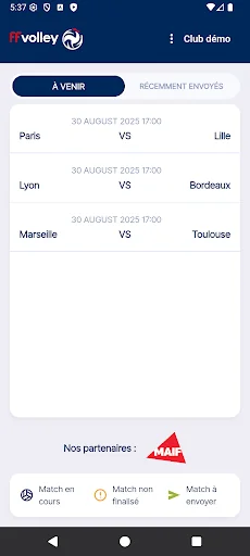 Feuille de Match Electronique