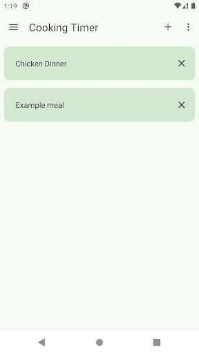 Cooking Timer: scheduler