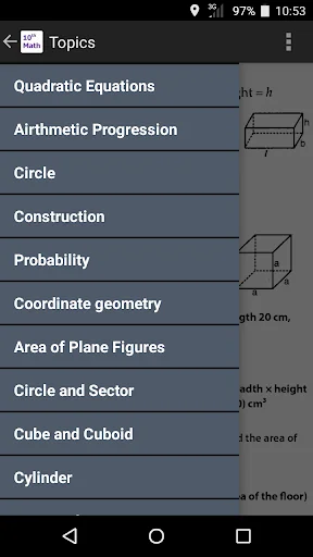10th Class Math Formula