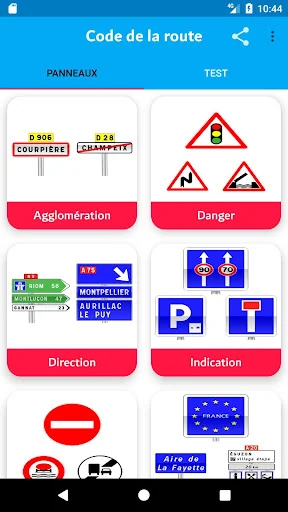 test panneaux de signalisation screenshot 1