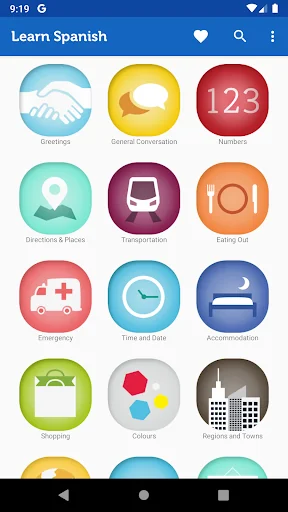 Learn Spanish Phrasebook Pro screenshot 1