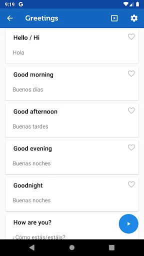 Learn Spanish Phrasebook Pro screenshot 2