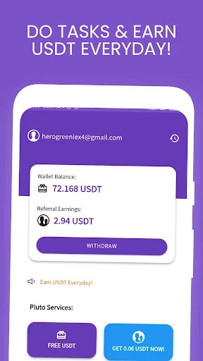 Pluto: USDT Miner Application