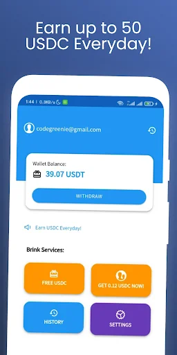 Brink: Win & Earn USDC Daily