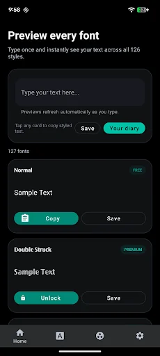 Fancy Fonts Keyboard Cool Text screenshot 2