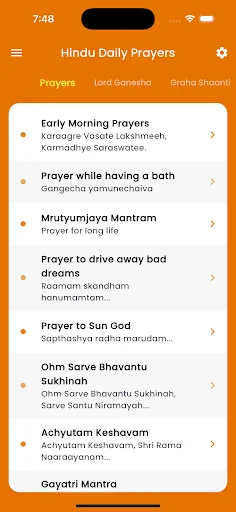 Hindu Daily Prayers screenshot 1