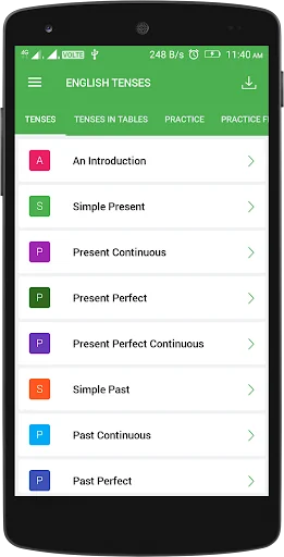 English Tenses Book screenshot 1