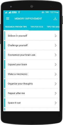Memory Improvement Tips