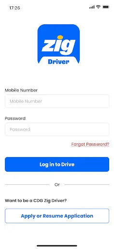 CDG Zig Driver App