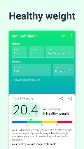 BMI Calculator Body Mass Index screenshot 2