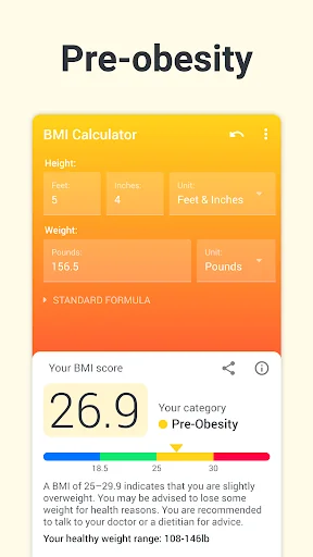 BMI Calculator Body Mass Index screenshot 3